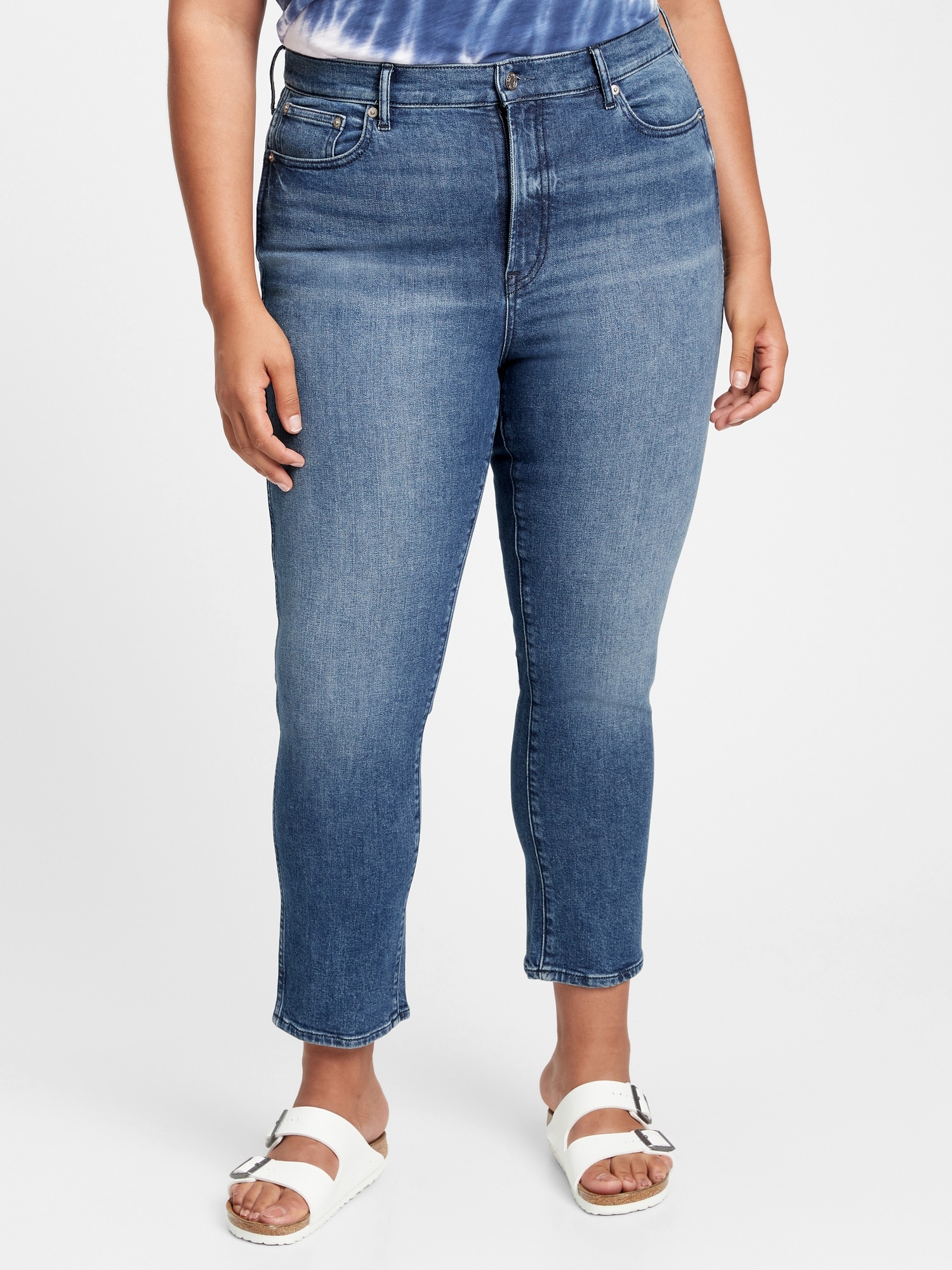 High Rise Vintage Slim Jeans with Washwell | Gap Factory