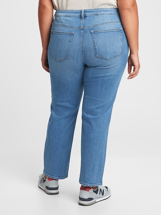 Image number 6 showing, Mid Rise Classic Straight Jeans