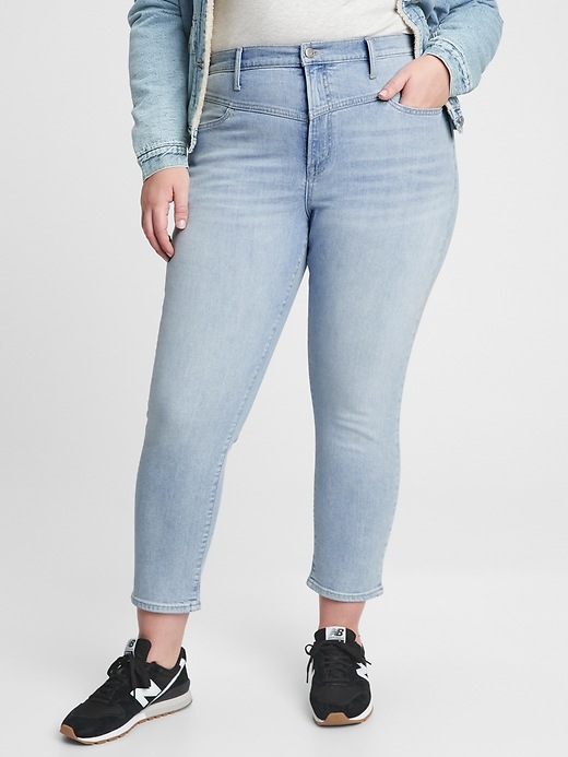 Image number 5 showing, High Rise Vintage Slim Jeans with Washwell