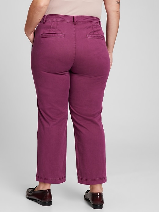 high rise khakis