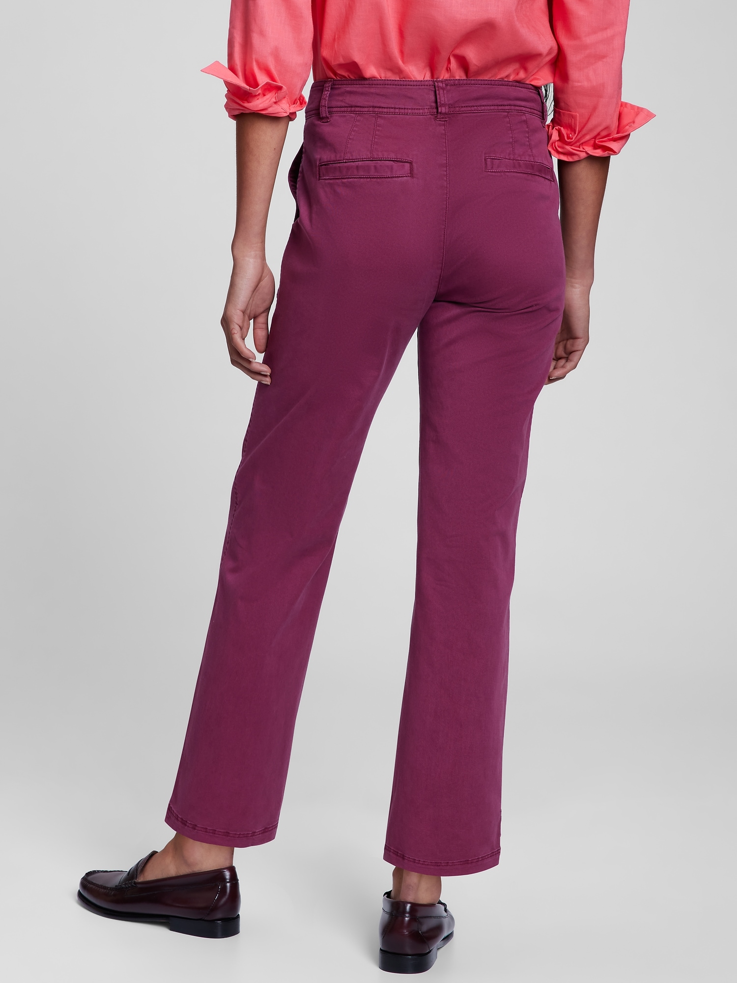 high rise khakis