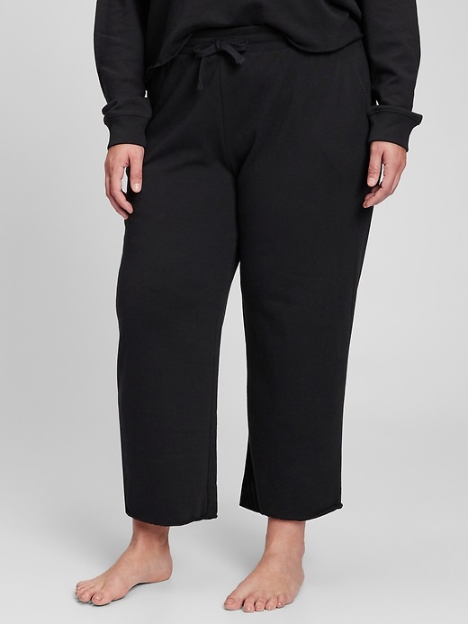 Image number 5 showing, French Terry Straight Crop Pants