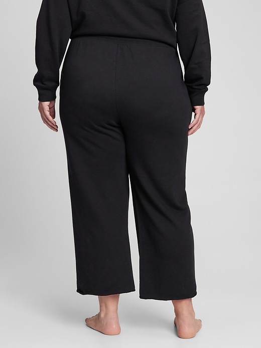 Image number 6 showing, French Terry Straight Crop Pants