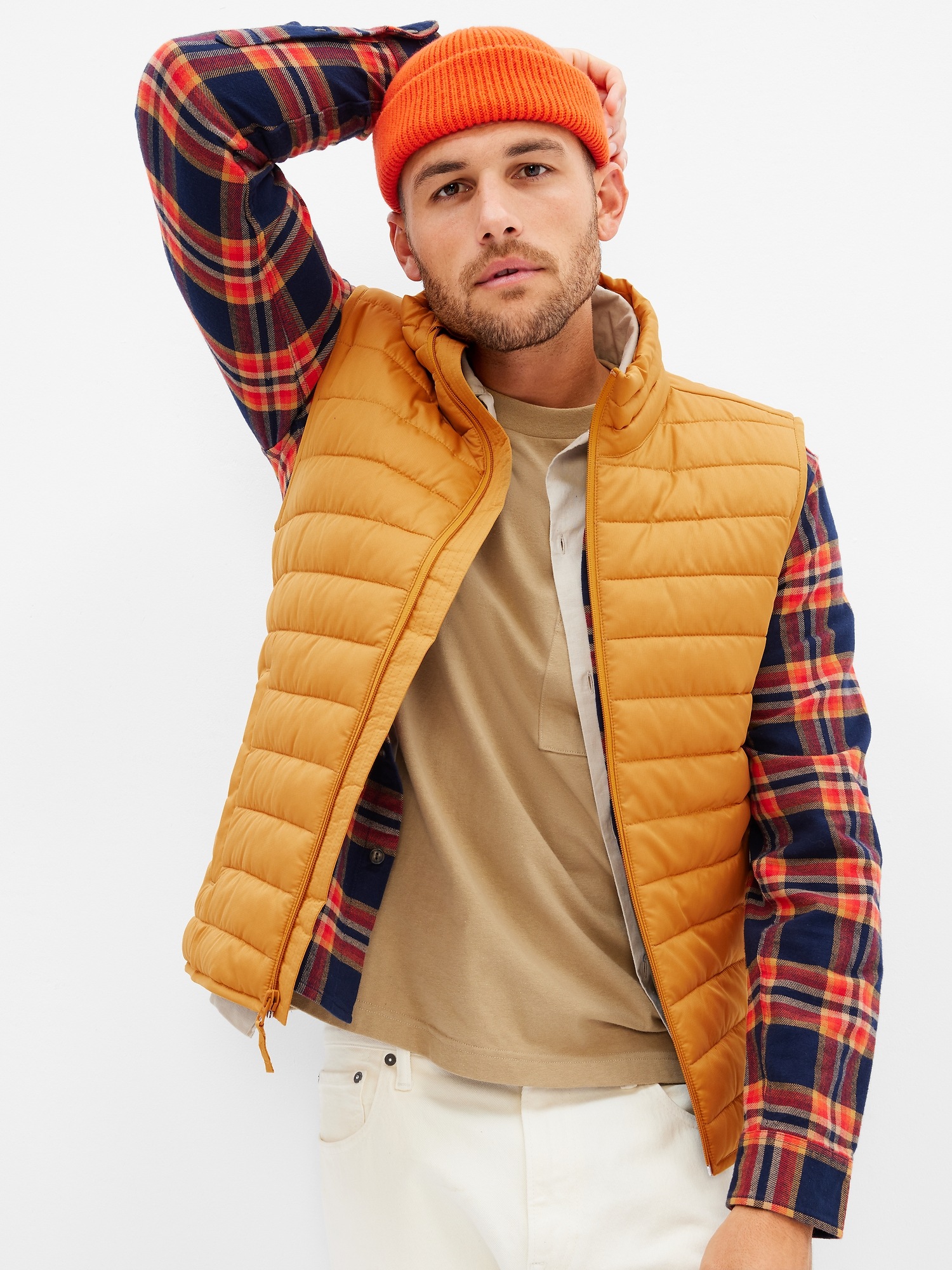 sleeveless puffer vest