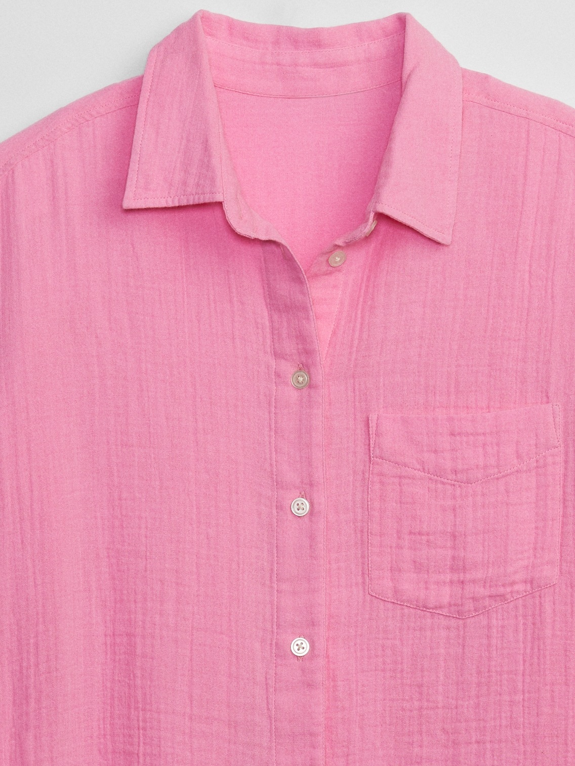 Gauze Big Shirt Gap Factory