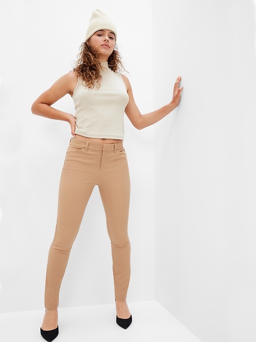 Gap Factory Skinny Ankle Pants in Bi-Stretch (Deerfield Brown)