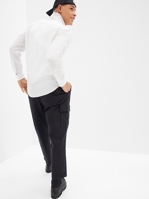 Image number 2 showing, Stretch Poplin Shirt in Slim Fit