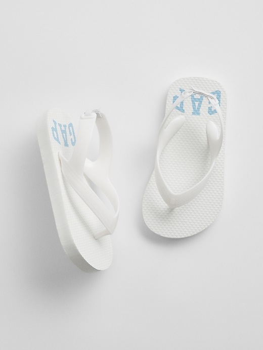 Image number 1 showing, babyGap Logo Flip Flops