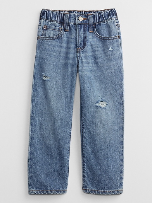 View large product image 1 of 3. babyGap Destructed '90s Original Straight Jeans with Washwell