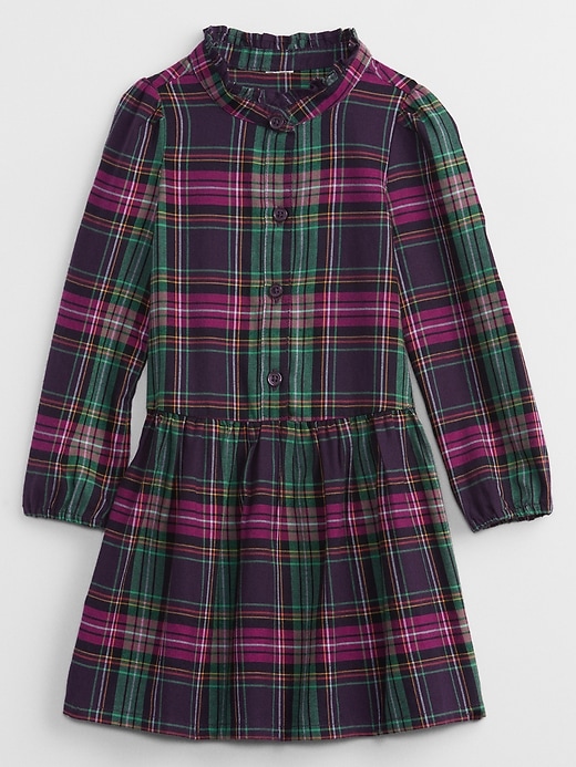 Image number 1 showing, babyGap Plaid Mockneck Dress