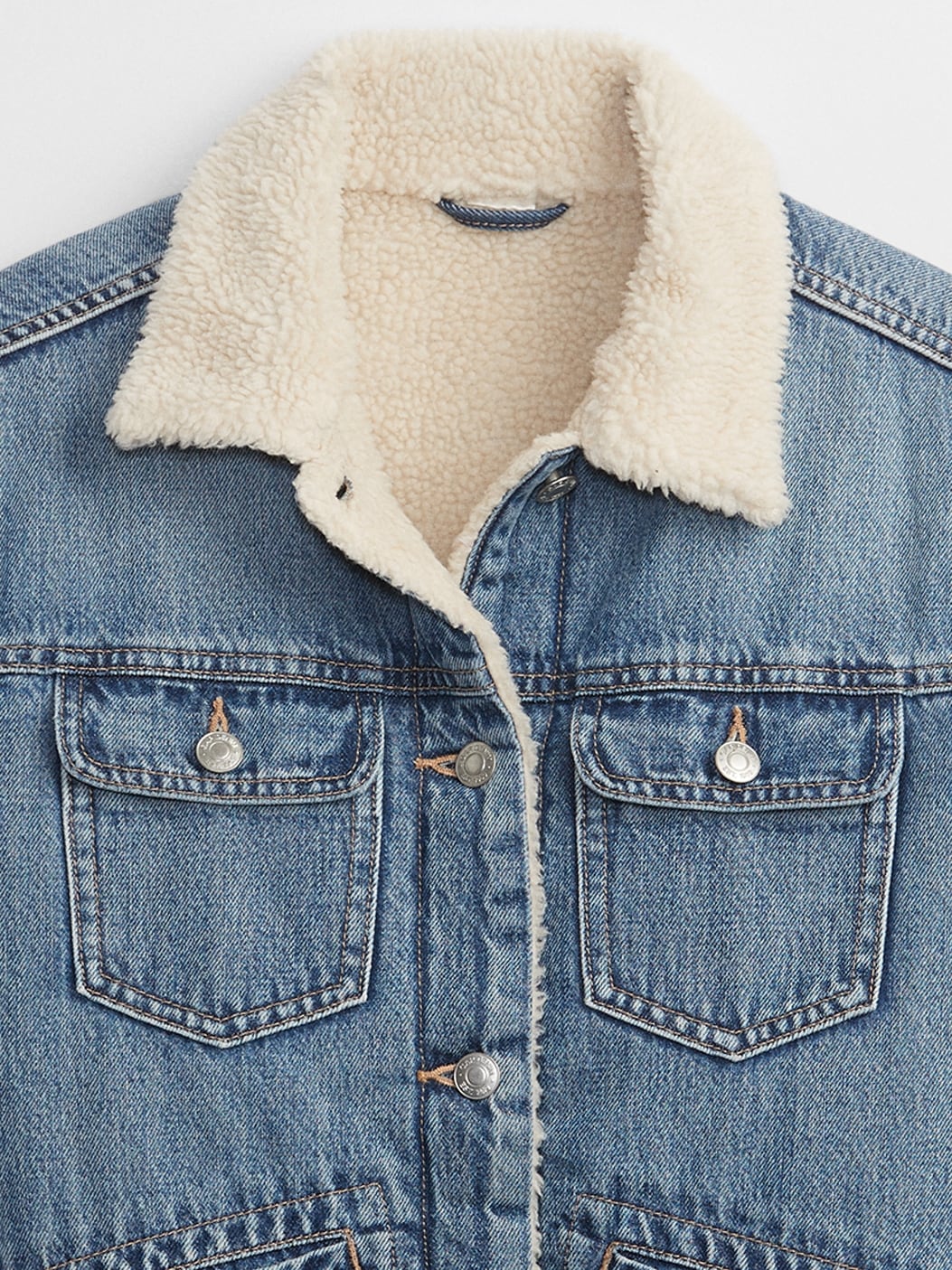 Vintage Sherpa Icon Denim Jacket with Washwell | Gap Factory