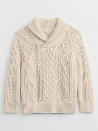 babyGap Cable-Knit Shawl Sweater Gap Factory