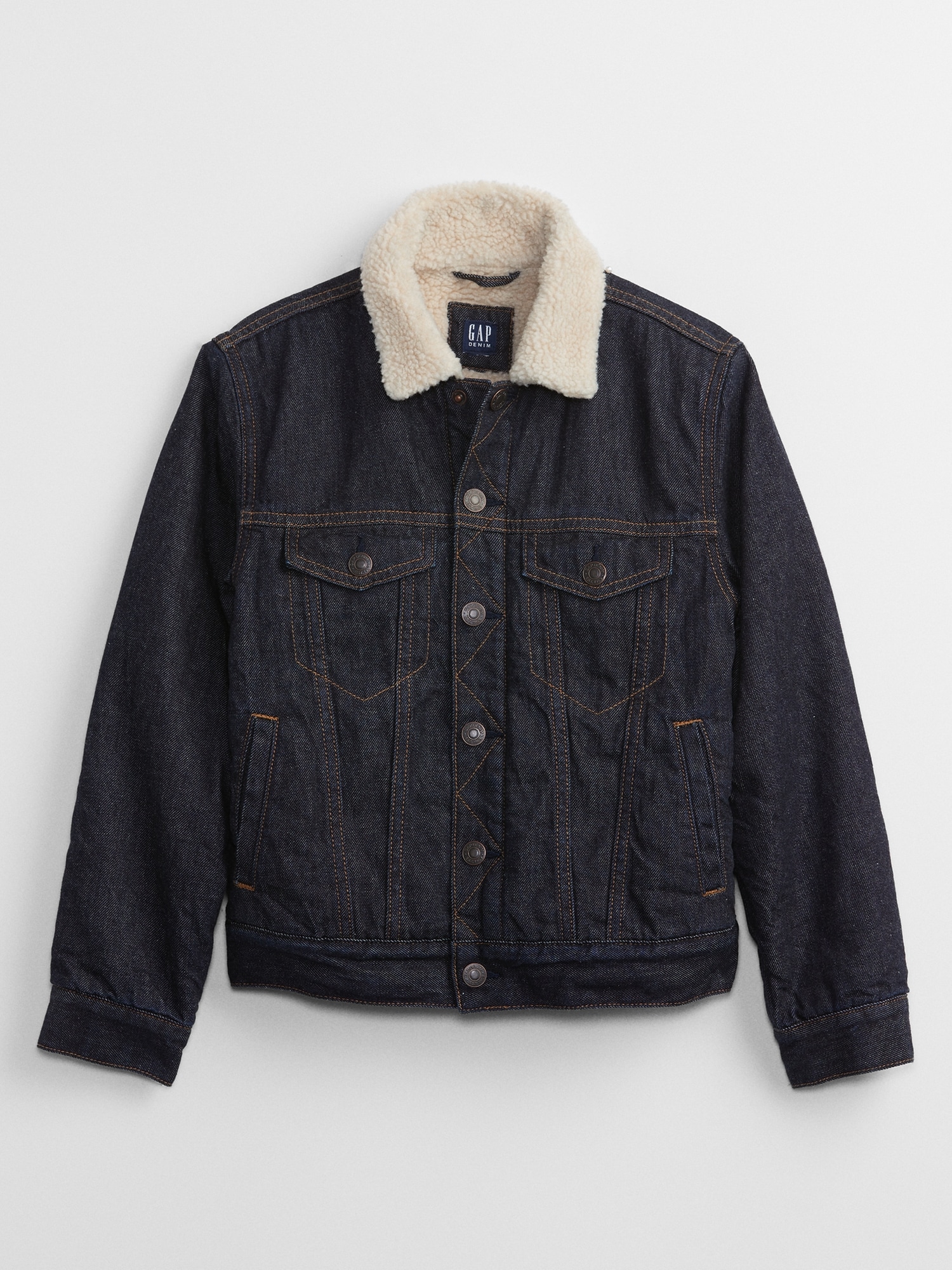 Kids Sherpa Icon Denim Jacket Gap Factory
