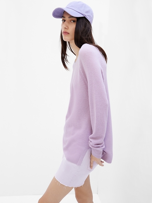 Image number 7 showing, Crewneck Tunic Sweater