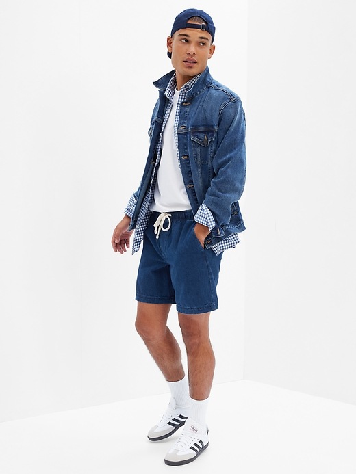 Image number 1 showing, 7" Easy Denim Shorts with Washwell