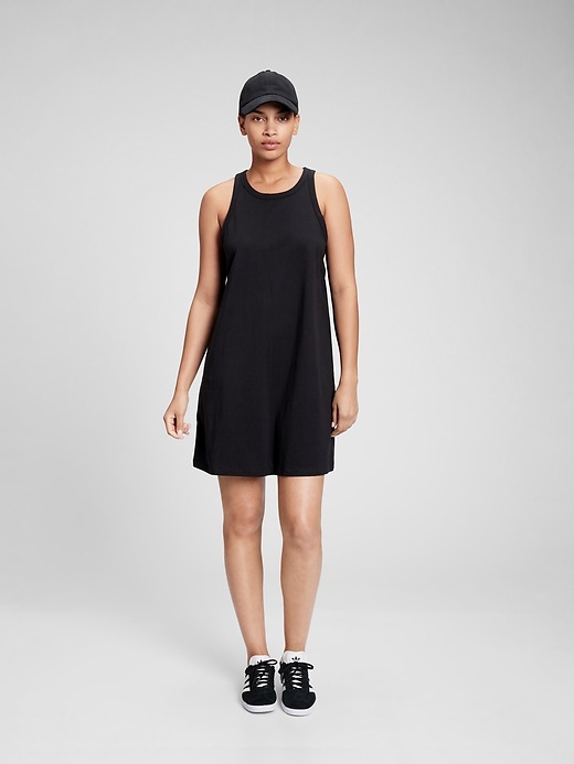 Image number 9 showing, Sleeveless Racerneck Mini Dress