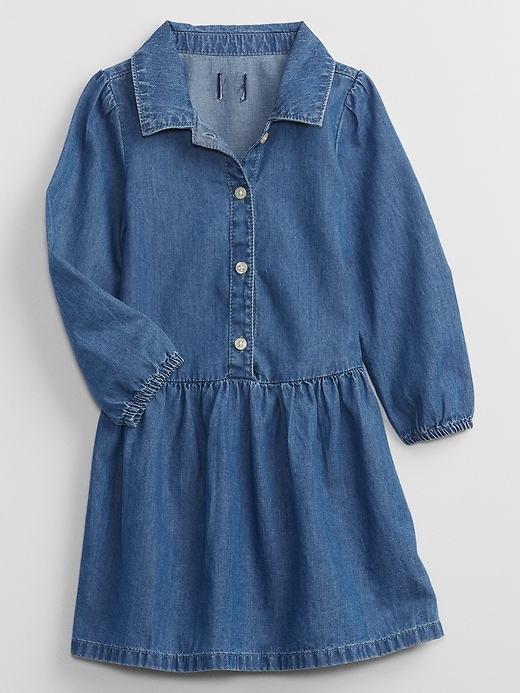 View large product image 1 of 2. babyGap Chambray Dress