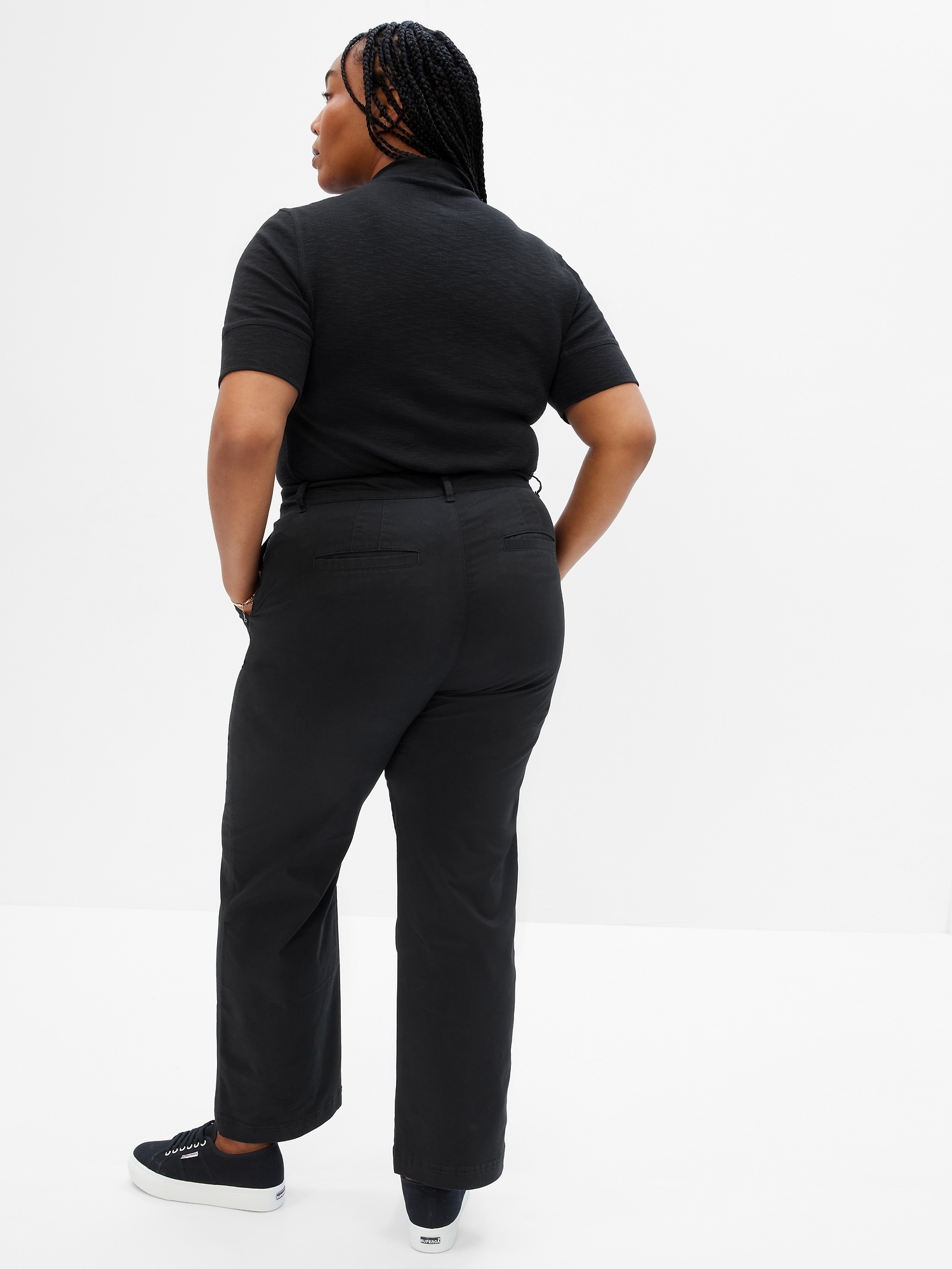 High Rise Girlfriend Khakis with Washwell Gap Factory