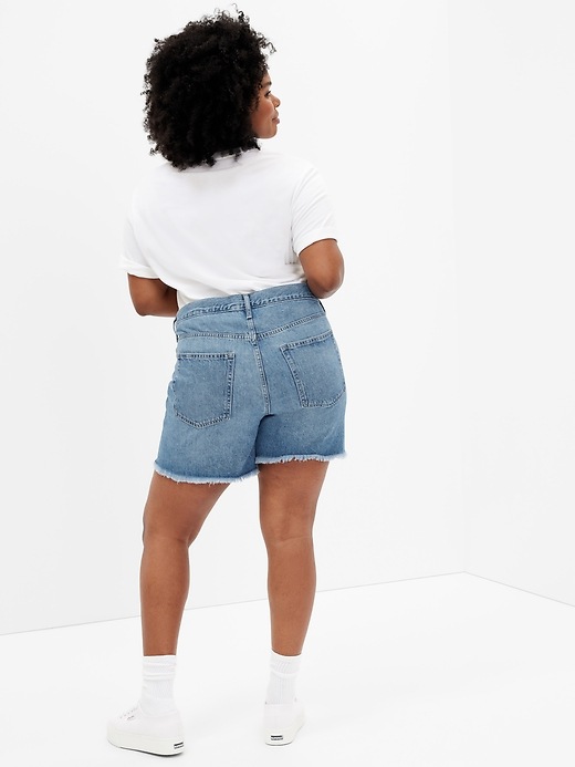 Image number 6 showing, 9" High Rise Distressed '90s Loose Shorts