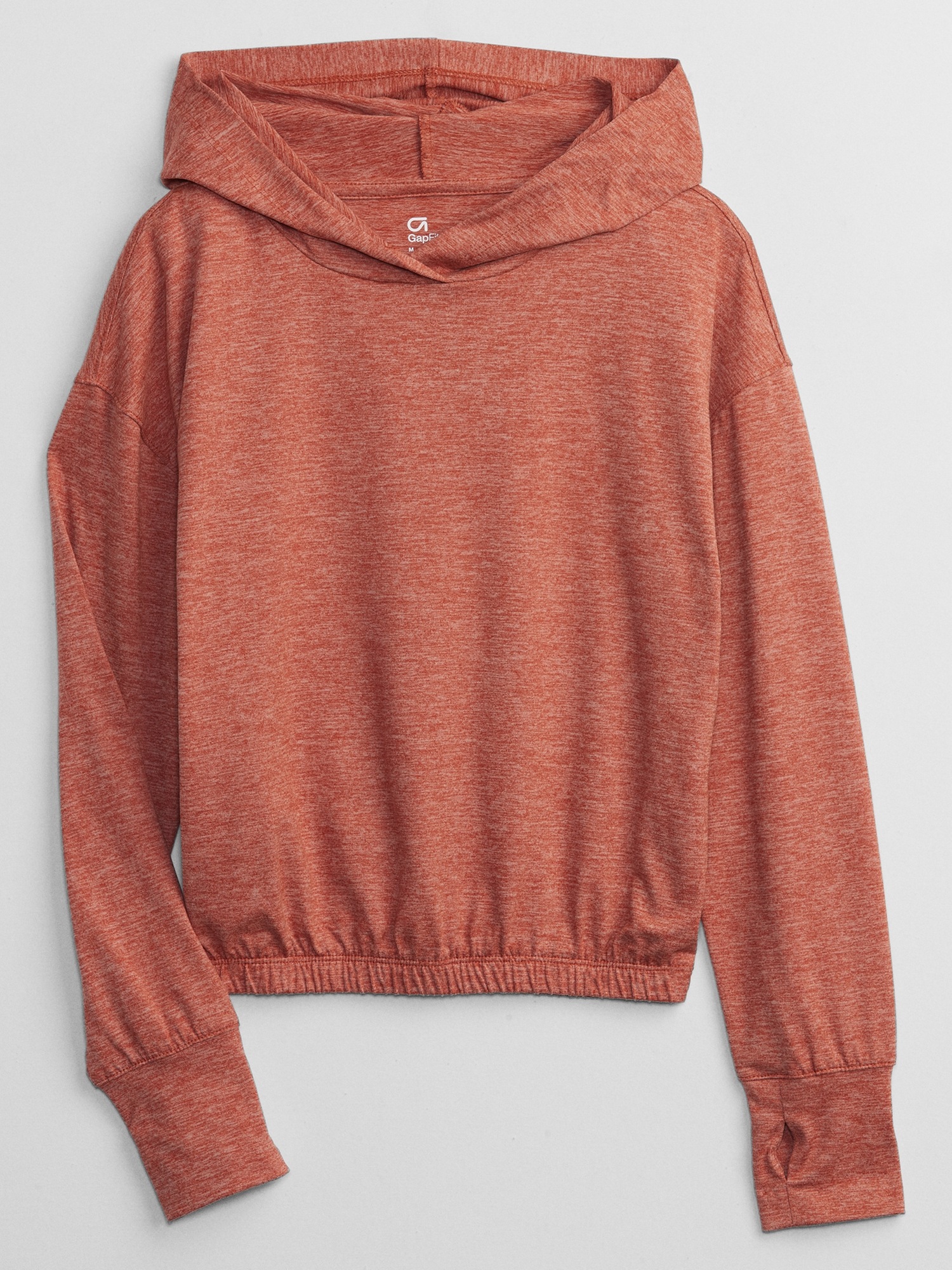 Gap Factory Girls' Gapfit Brushed Jersey Hoodie Orange Size S