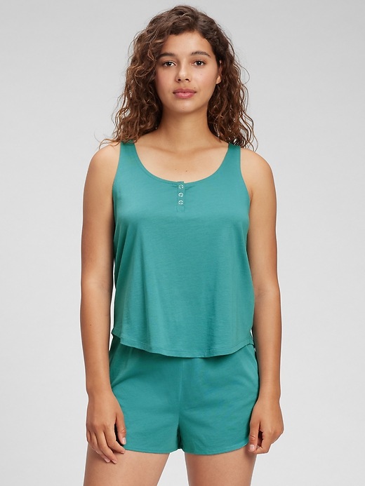Image number 1 showing, Henley Tank Top