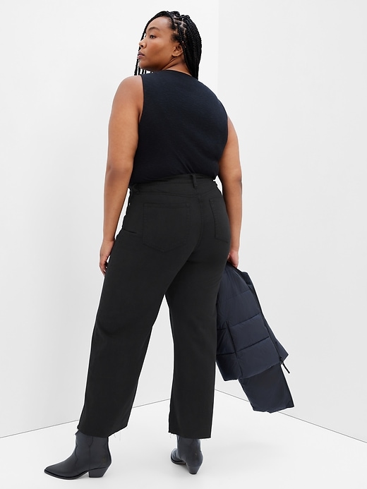 Image number 4 showing, High Rise Wide-Leg Jeans with Washwell