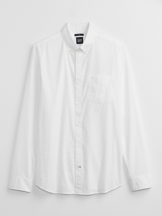 Stretch Poplin Shirt in Slim Fit | Gap Factory