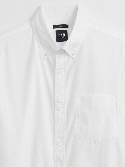 Image number 4 showing, Stretch Poplin Shirt in Slim Fit