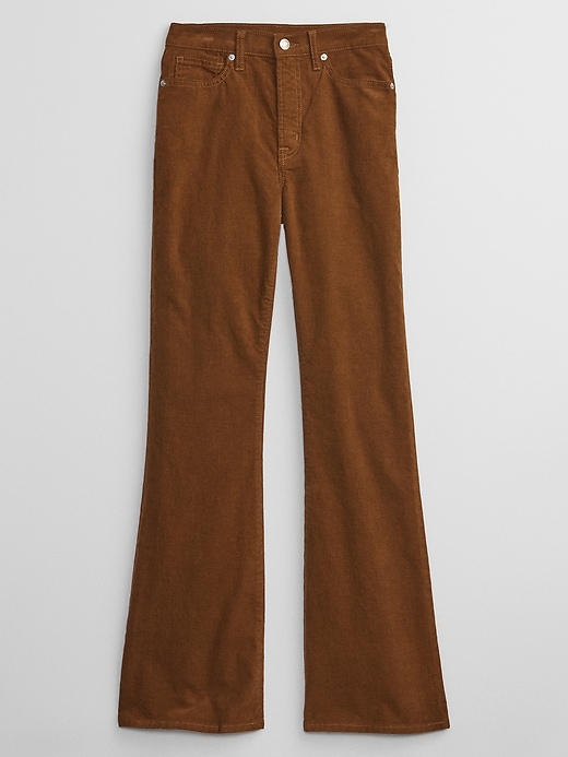 Image number 3 showing, High Rise '70s Flare Corduroy Pants with Washwell