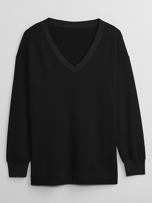 Image number 3 showing, V-Neck Tunic Sweatshirt