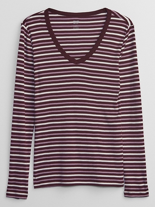 Image number 3 showing, Favorite Stripe V-Neck T-Shirt