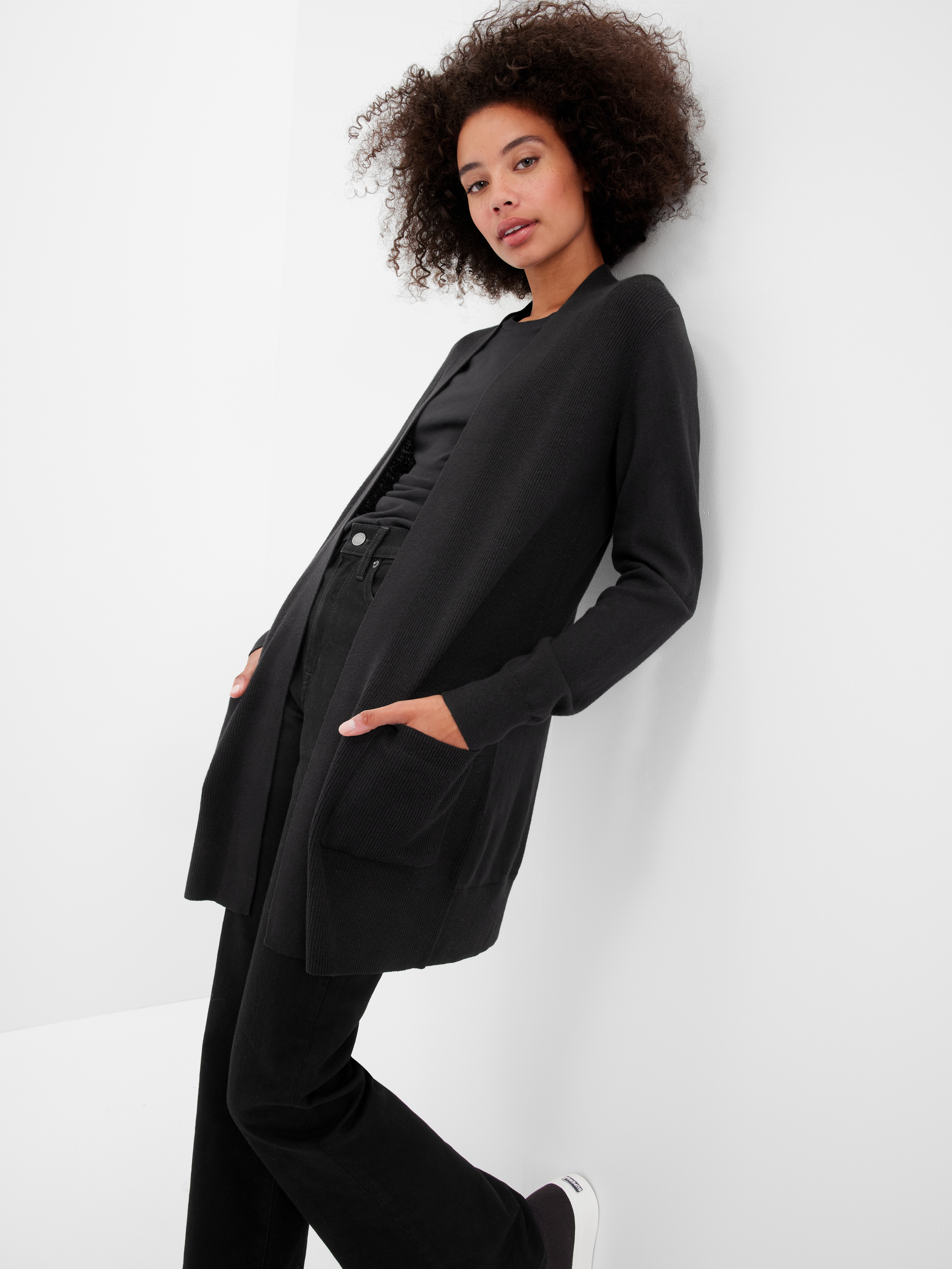 Long Open-Front Cardigan | Gap Factory
