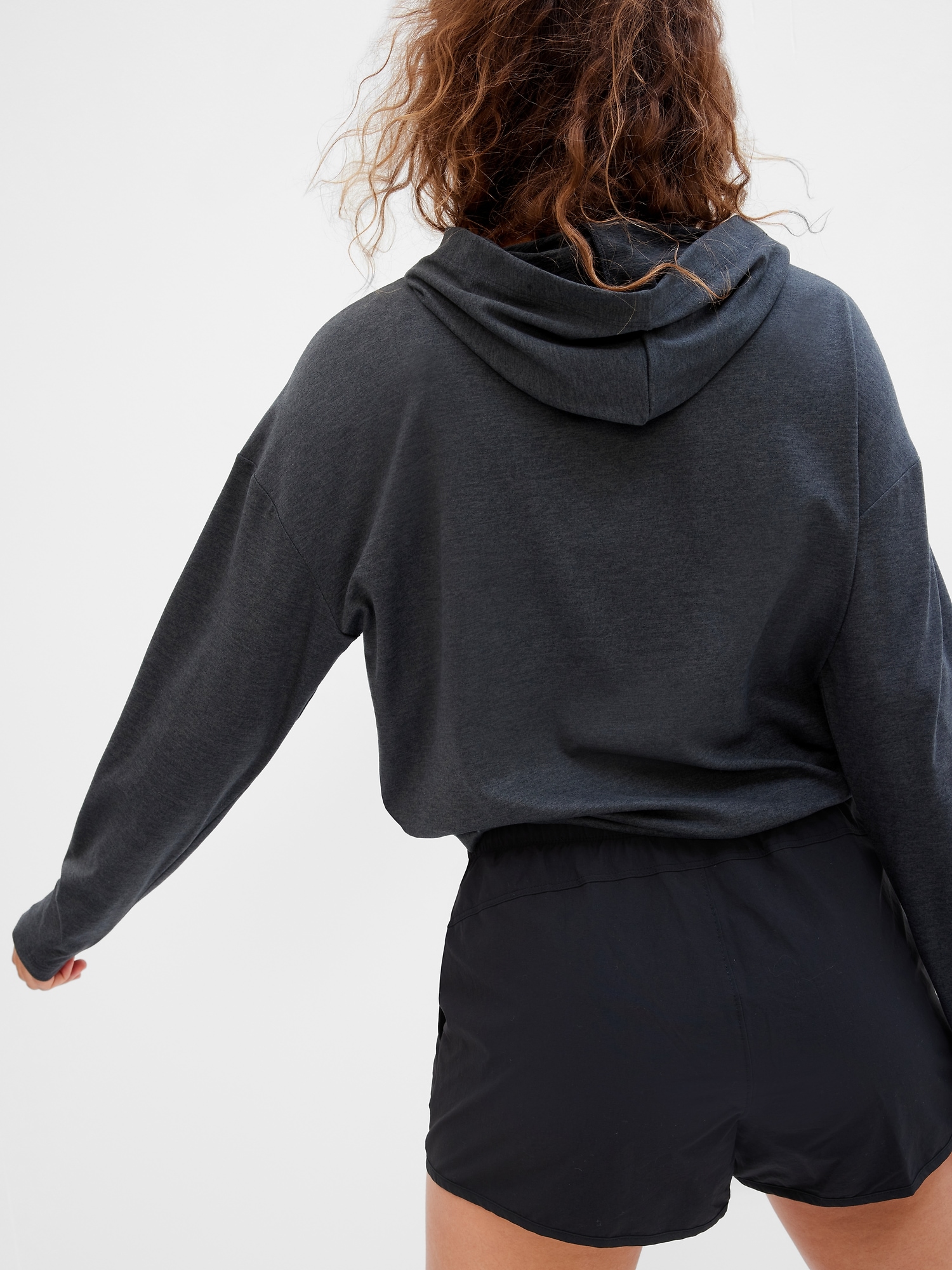 GapFit Brushed Tech Jersey Hoodie Gap Factory