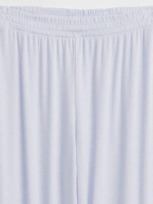 Image number 4 showing, Ribbed Straight PJ Pants