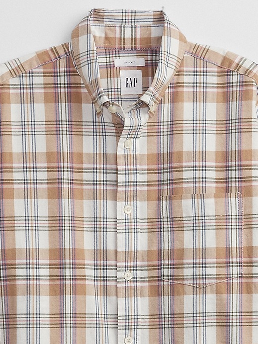 Image number 4 showing, Stretch Poplin Shirt in Untucked Fit