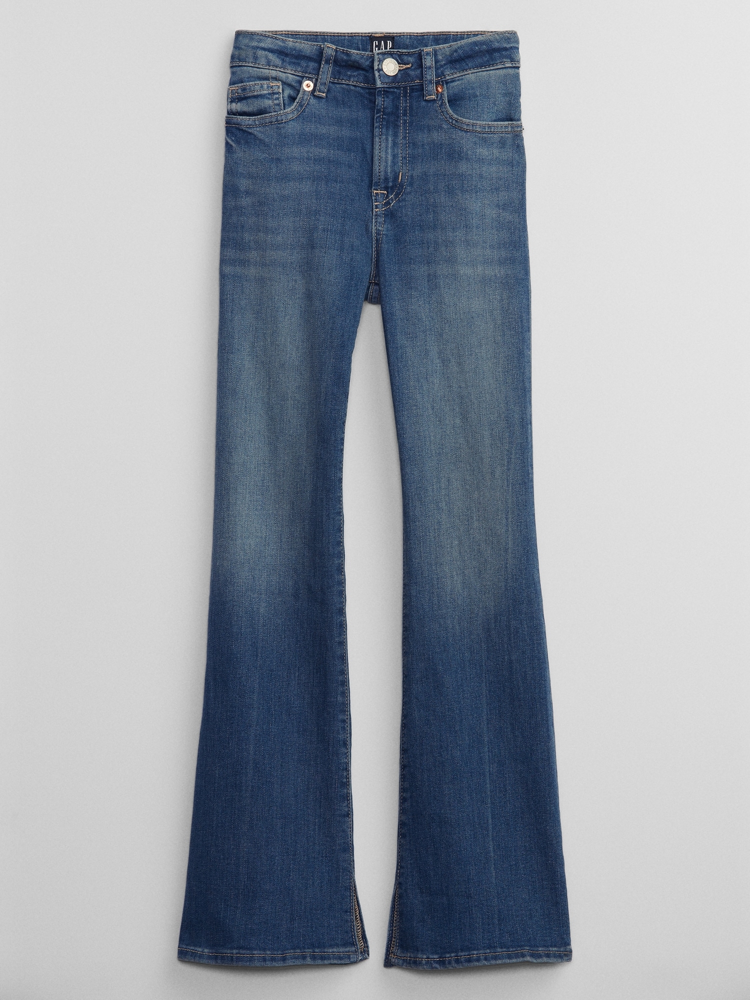 Kids High Rise '70s Flare Jeans with Washwell | Gap Factory