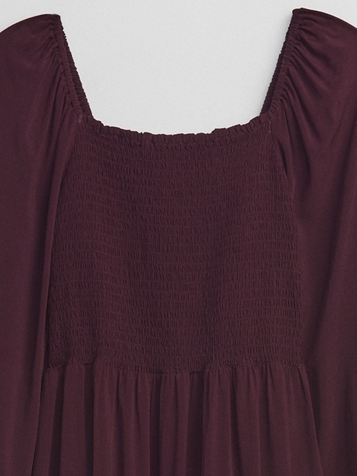 Image number 8 showing, Smocked Squareneck Midi Dress