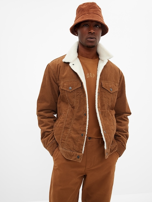 Image number 1 showing, Corduroy Sherpa Icon Jacket with Washwell