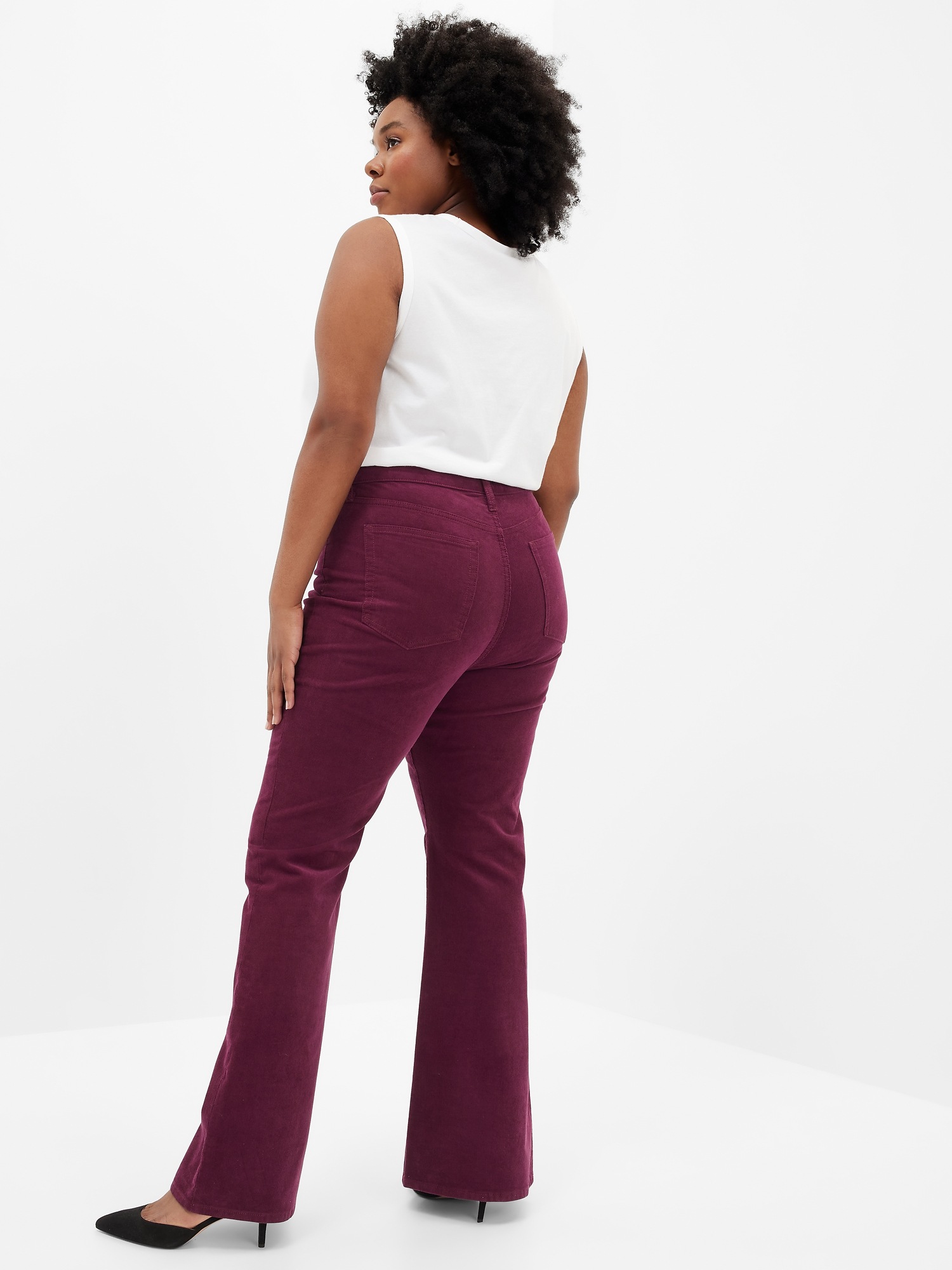 High Rise '70s Flare Corduroy Pants