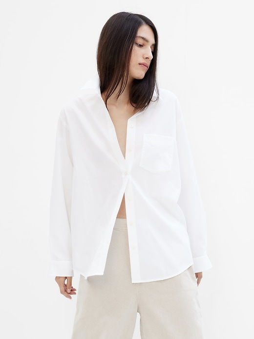 Image number 7 showing, Poplin Big Shirt