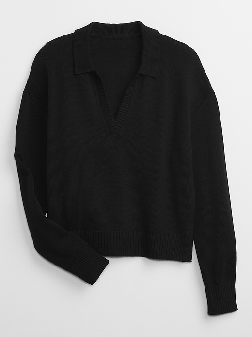 Image number 3 showing, Ribbed Collared Sweater