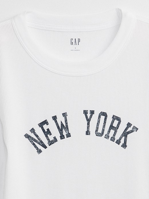 Image number 4 showing, Waffle-Knit Graphic T-Shirt