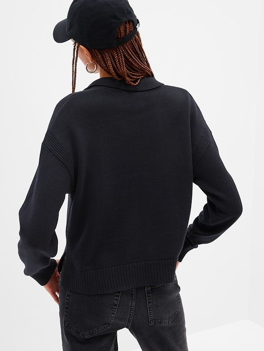 Image number 2 showing, Ribbed Collared Sweater