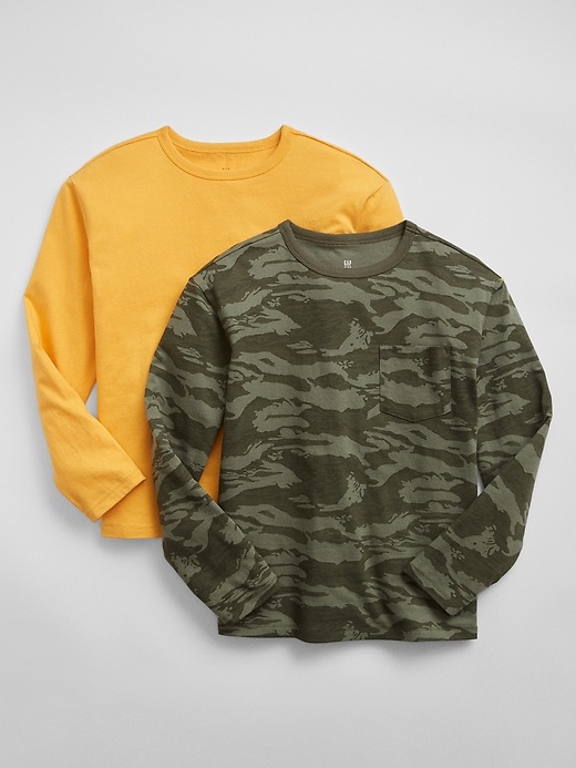 View large product image 1 of 1. Kids Camo Print Pocket T-Shirt (2-Pack)