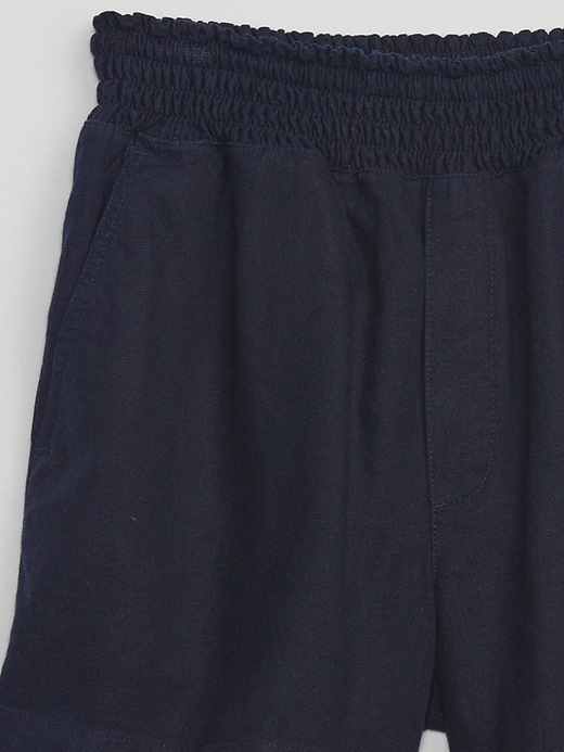 Image number 4 showing, 4" Smocked Paperbag Shorts