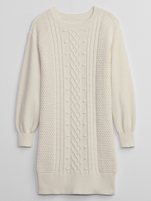 Image number 1 showing, Kids Cable-Knit Sweater Dress