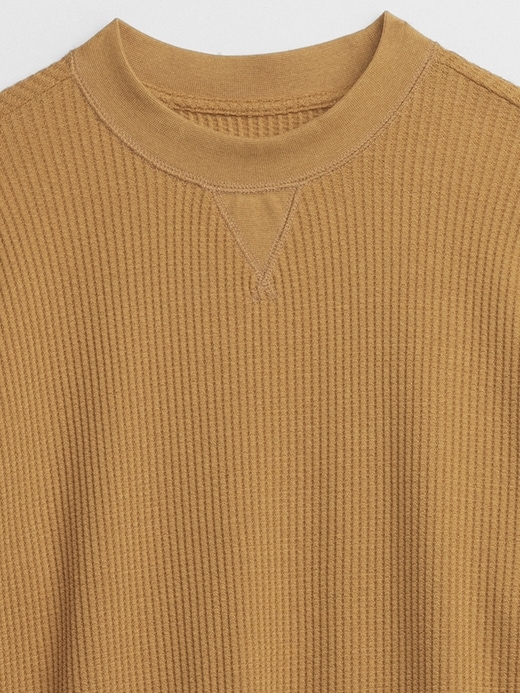 Image number 4 showing, Relaxed Waffle-Knit Crewneck T-Shirt