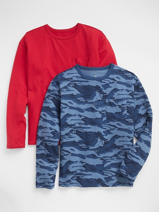 View large product image 1 of 1. Kids Camo Print Pocket T-Shirt (2-Pack)