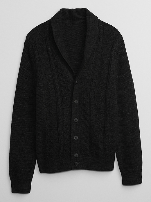 Image number 6 showing, Cable-Knit Cardigan