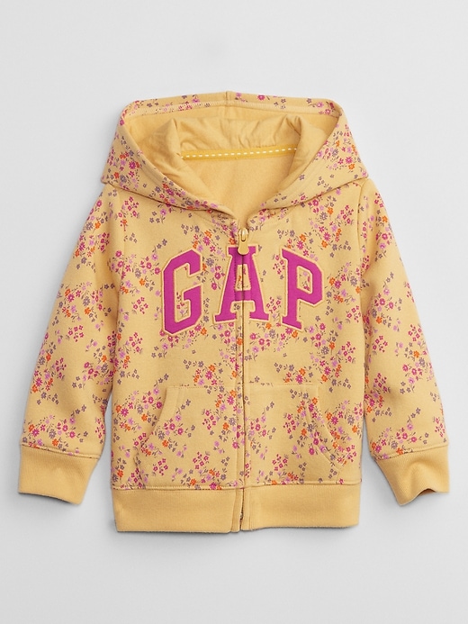 Image number 1 showing, babyGap Logo Print Zip Hoodie